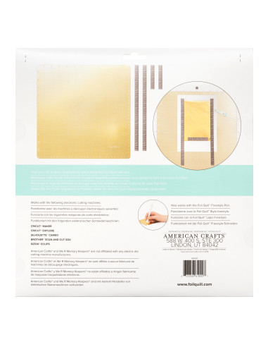 tapete magnético de 12x12 de foil quill