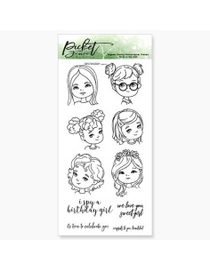 Sello Pretty Kitties de Picket fence