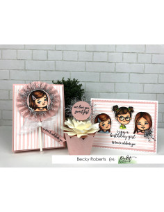 Sello Pretty Kitties de Picket fence 2