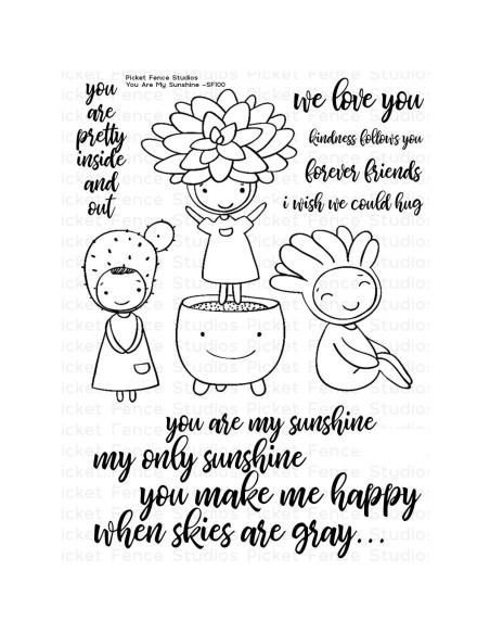 Sello Little a crafty fox de Picket fence