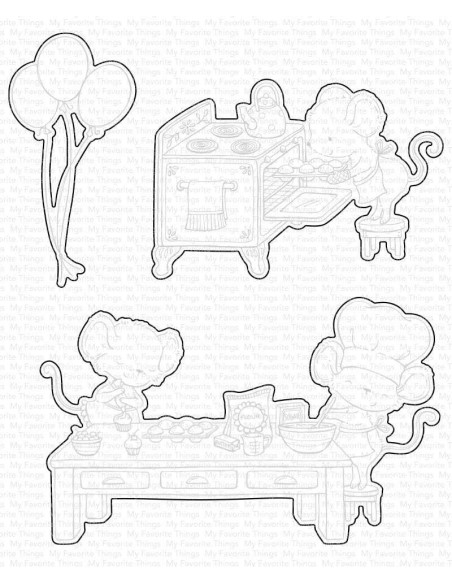 Sello Unicorns and glitters de MFT