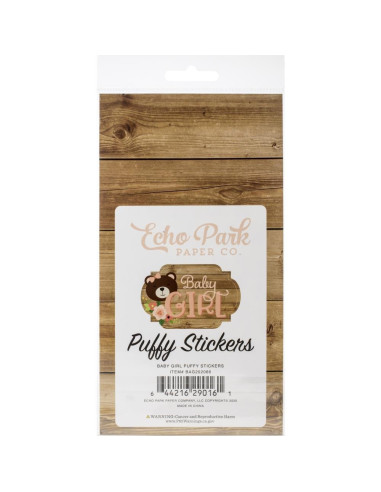 pegatinas puffy baby girl echo park