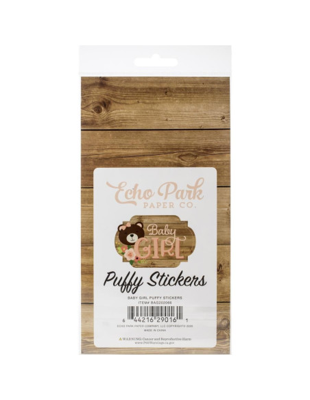 pegatinas puffy baby girl echo park