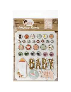 brads decorativos baby girl  echo park