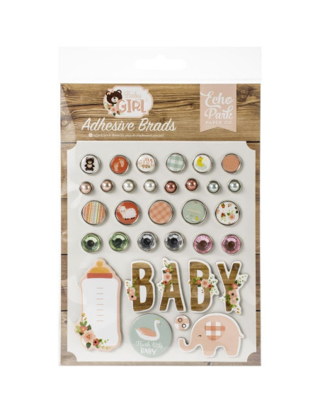 brads decorativos baby girl  echo park