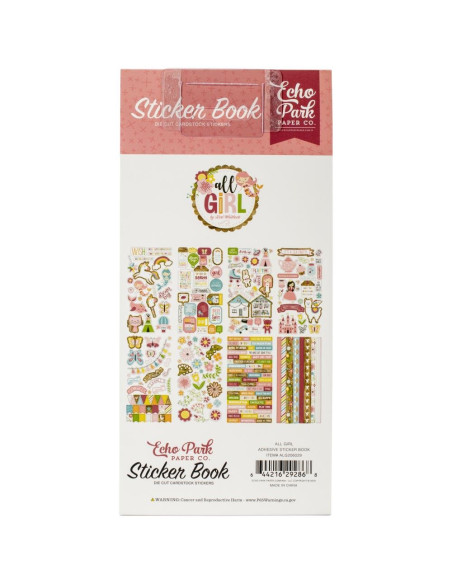 libro de pegatinas all girl echo park