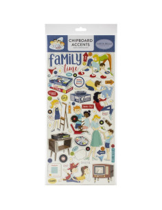 chipboard family night  de carta bella
