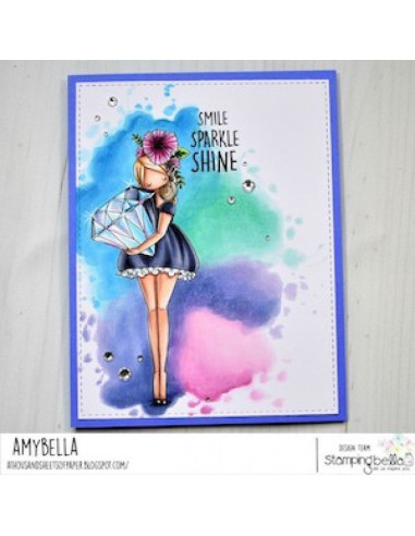 Sello StampingBella curvy girl with a diamond