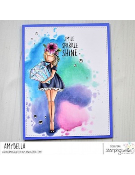 Sello StampingBella curvy girl with a diamond