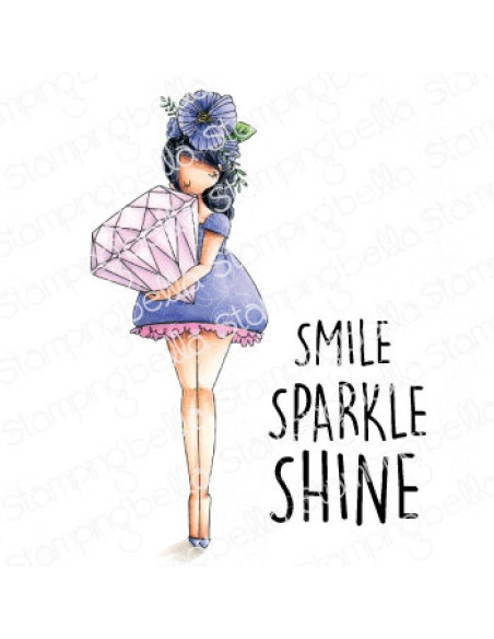 Sello StampingBella curvy girl with a diamond