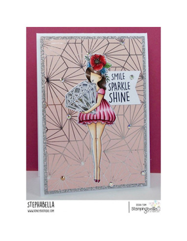 Sello StampingBella curvy girl with a diamond