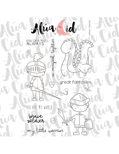 Sello Little warrior de Alúa Cid
