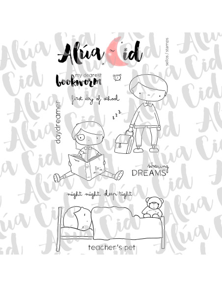 Sello Night night de Alúa Cid