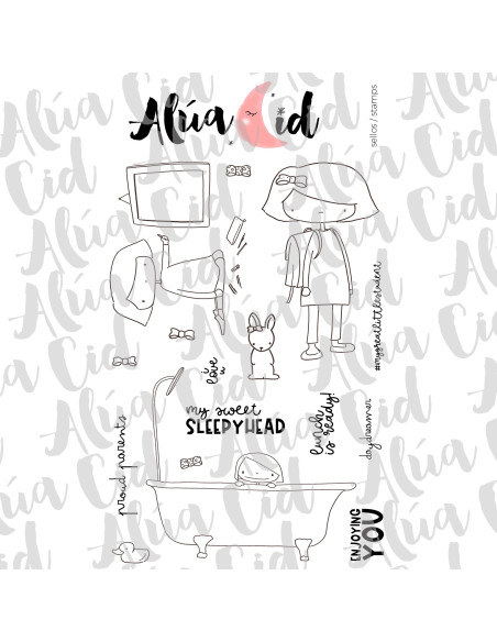 Sello Proud parents de Alúa Cid