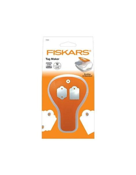 Troqueladora de etiquetas 4 en 1 Standard y Scallop de fiskars