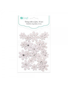 adornos con forma de margaritas de dp craft