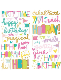 pegatinas foam magical birthday de simple stories 2