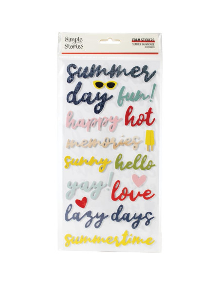 pegatinas foam summer farmhouse de simple stores