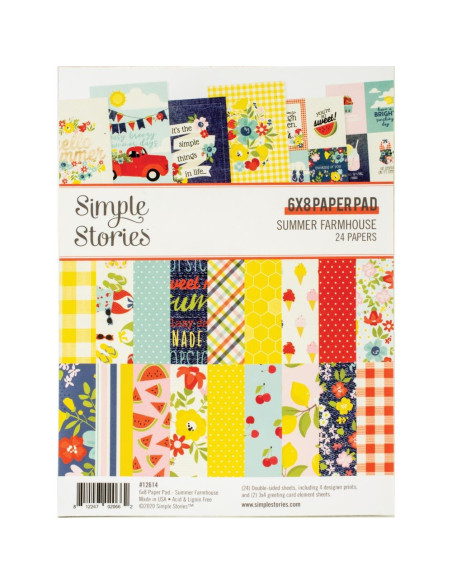 bloc de 15x20cm summer farmhouse de simple stories