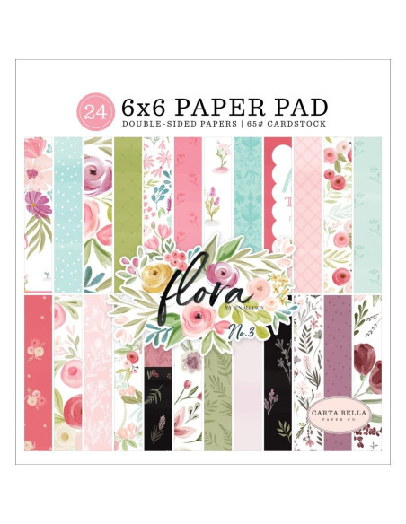 bloc 6x6  flora de carta bella