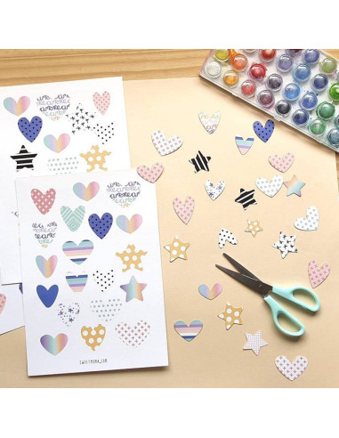 Troquelados Recortables Corazones alma dulce de SM
