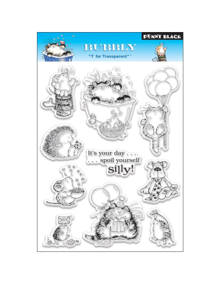 Sello Penny Black bubbly