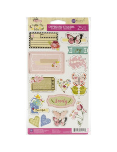 chipboard Butterfly Bliss de prima