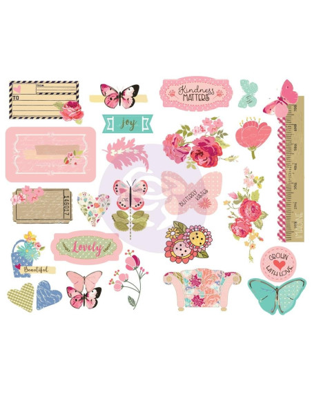 chipboard Butterfly Bliss de prima
