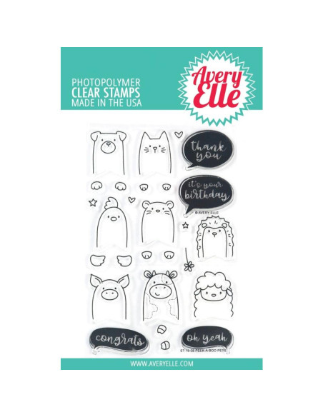 Sello peek a boo pets de Avery Elle Sello peek a boo pets de Avery Elle