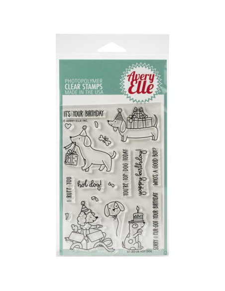 Sello hot dog de Avery Elle
