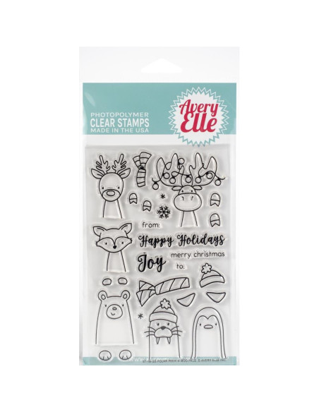 Sello polar peek a boo pals de Avery Elle