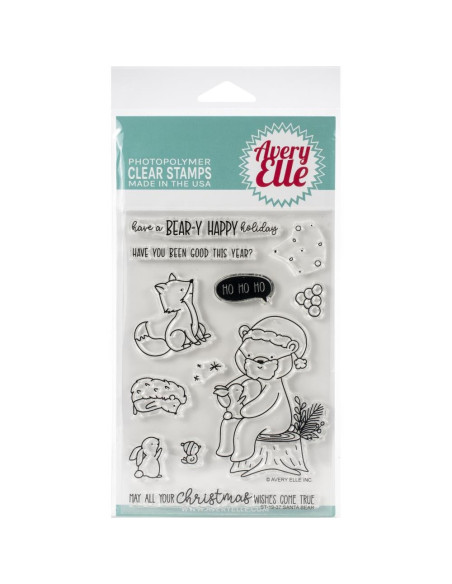 Sello santa bear de Avery Elle Sello santa bear de Avery Elle