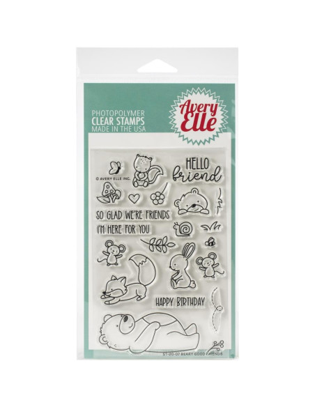 Sello beary good friends de Avery Elle