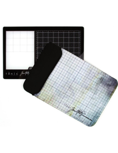 Base de cristal para corte y mix media de Tim Holtz