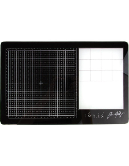 Base de cristal para corte y mix media de Tim Holtz