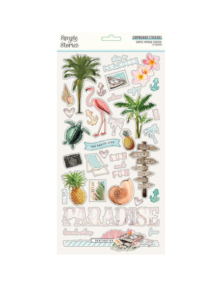 chipboard simple vintage coastal simple stories