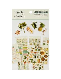 libro de pegatinas simple vintage coastal simple stories
