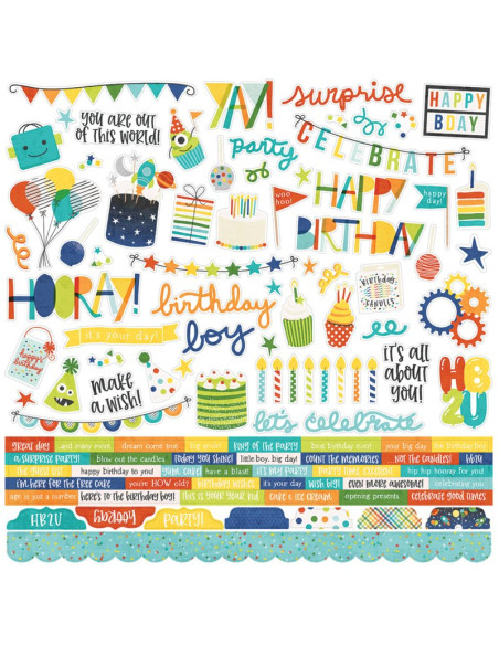 kit 30x30cm Birthday Blast simple stories
