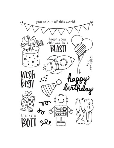 sello Birthday Blast simple stories