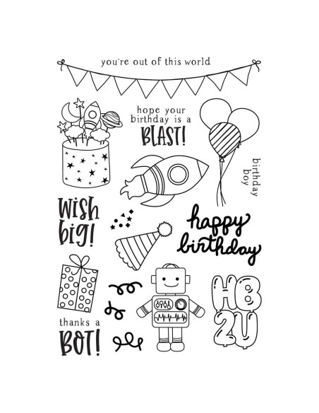 sello Birthday Blast simple stories sello Birthday Blast simple stories