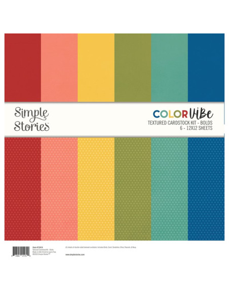 Kit de cartulina con textura Color Vibe - bolds