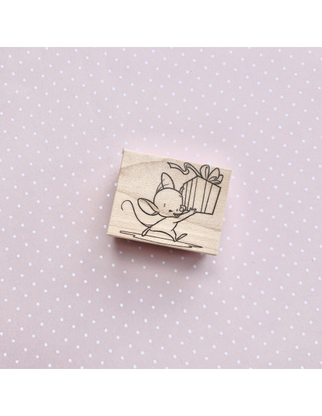 Sello niña con peluche Impronte