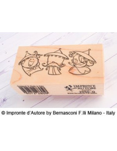 Sello 3 munchins Impronte