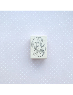 Sello flower mouse  Impronte