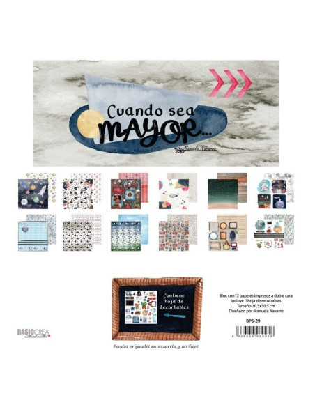 bloc 30x30cm cuando sea mayor de manuela navarro