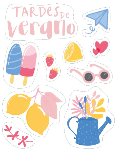 set de pegatinas  el mejor verano de sami garra