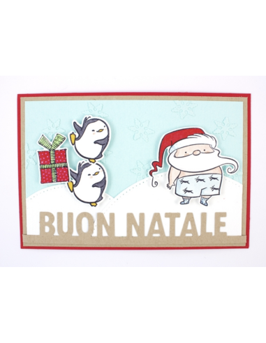 Sello Noel regalo en bandeja Impronte