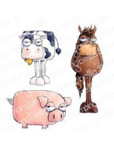 Sello Stampingbella  Oddball Farm animals
