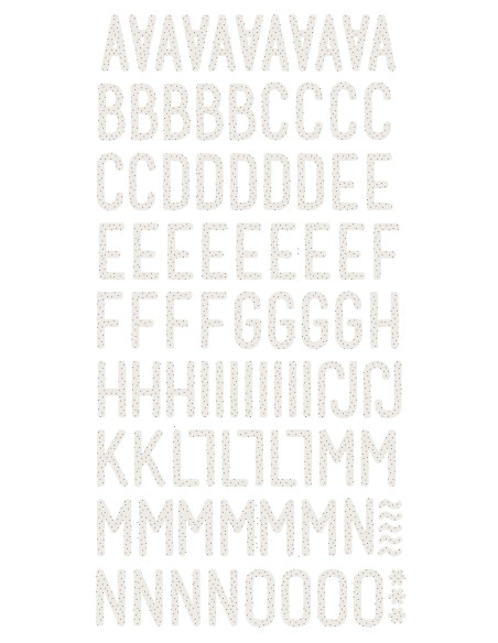 Alfabeto Puffy salmón Summer Stories