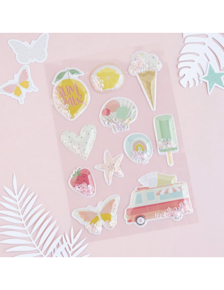 Pegatinas FRASES PUFFY summer stories de Mintopía